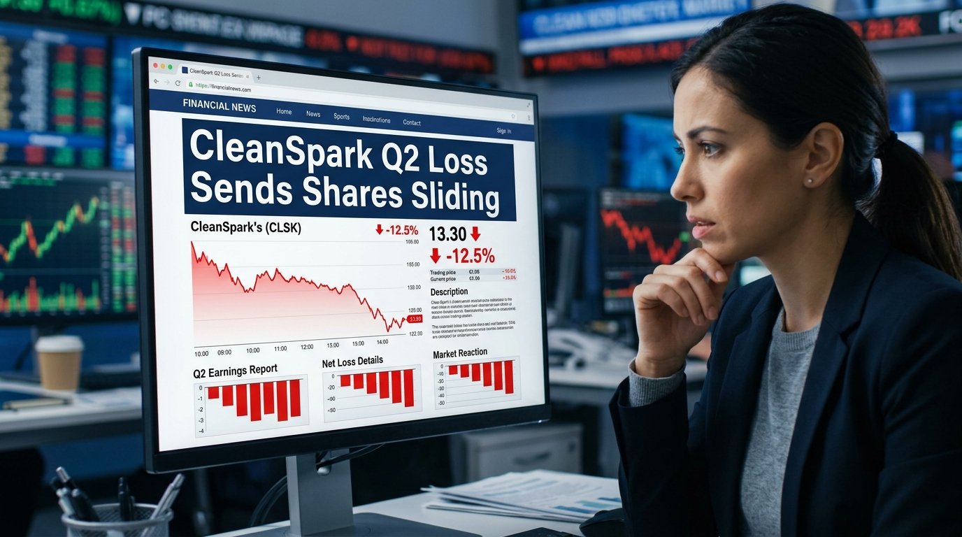 CleanSpark Q2 Loss Sends Shares Sliding