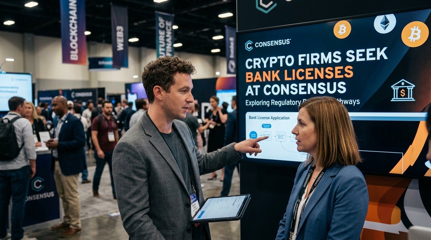 Crypto Firms Seek Bank Licenses at Consensus