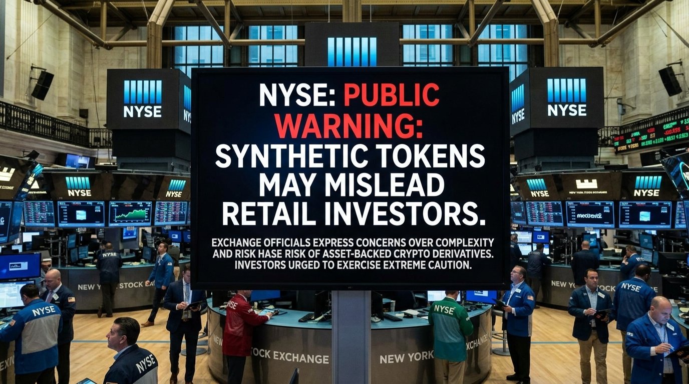 NYSE Warns Synthetic Tokens Could Mislead Retail Investors